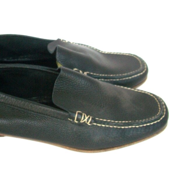 Jil Sander Black Leather Handmade Handstitched Loafers 40M 10M $960 - Picture 5 of 8